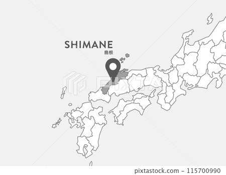 島根縣 島根地圖 島根縣 島根地圖 115700990