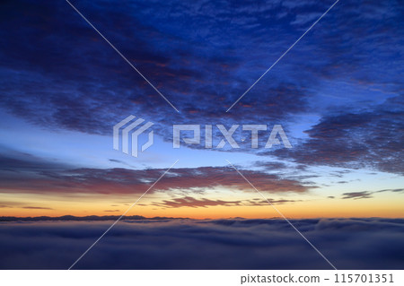 廣島縣三好市霧之海展望台的雲海與日出景觀 115701351