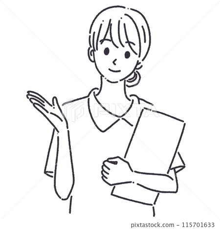 Illustration material of women and girls 115701633