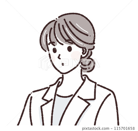 Illustration material of women and girls Illustration material of women and girls 115701658