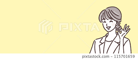 Illustration material of women and girls 115701659