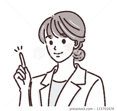 Illustration material of women and girls 115701676