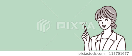 Illustration material of women and girls 115701677