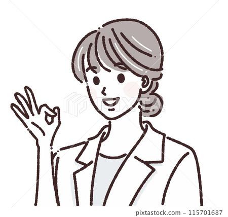 Illustration material of women and girls Illustration material of women and girls 115701687