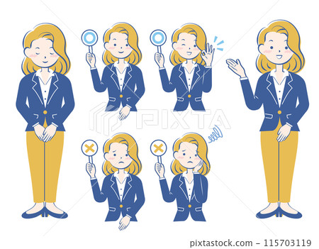 套裝女性套裝鞠躬指南丸松 3C 115703119