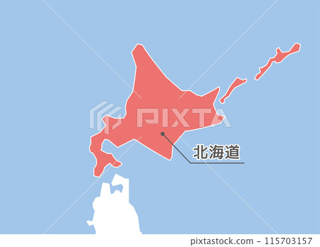 Hokkaido map 115703157