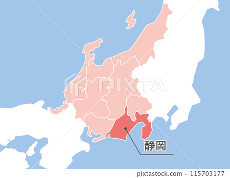 靜岡縣 靜岡地圖 靜岡縣 靜岡地圖 115703177