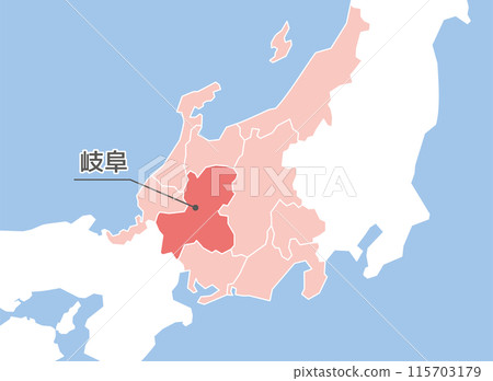 Gifu Prefecture Gifu Map 115703179