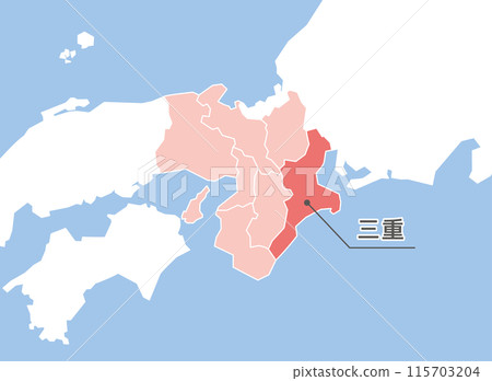Mie Prefecture Mie Map 115703204