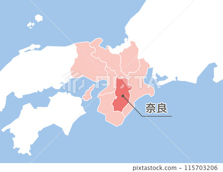 Nara Prefecture Nara Map Nara Prefecture Nara Map 115703206
