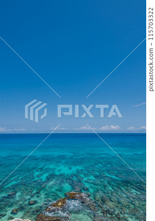 Scenic view of Caribbean Ocean at Punta Sur, Isla Mujeres 115703322