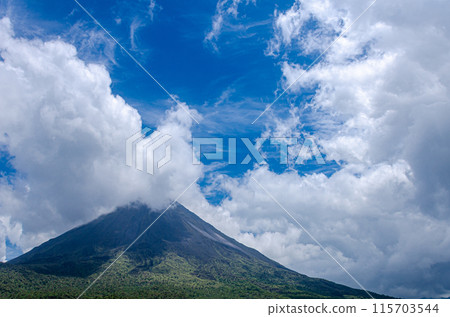 Arenal volcano in Costa Rica Arenal volcano in Costa Rica 115703544