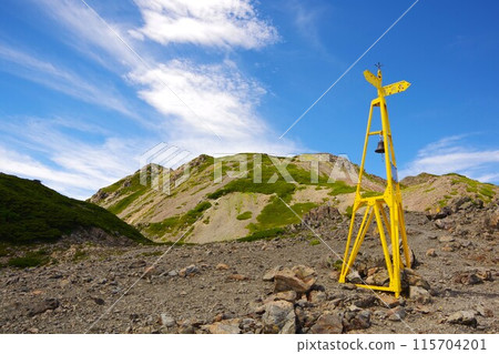 以能鳥岳為背景看到的大門澤下降點 以能鳥岳為背景看到的大門澤下降點 115704201