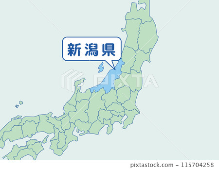 新潟縣 新潟地圖 115704258