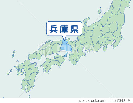 Hyogo Prefecture Hyogo Map 115704269