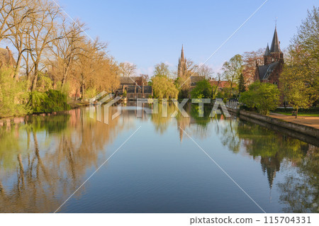 Belgium, Bruges, Lake of Love 115704331