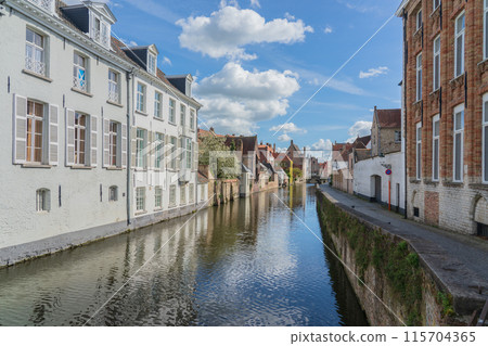 比利時布魯日運河城市景觀 115704365
