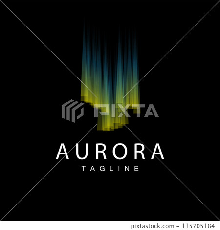Aurora Logo, Sky Nature Landscape Design, Symbol Vector Illustration Template Aurora Logo, Sky Nature Landscape Design, Symbol Vector Illustration Template 115705184