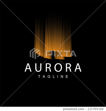 Aurora Logo, Sky Nature Landscape Design, Symbol Vector Illustration Template Aurora Logo, Sky Nature Landscape Design, Symbol Vector Illustration Template 115705188