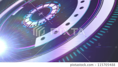Image of scope scanning over markers on dark blue background Image of scope scanning over markers on dark blue background 115705488