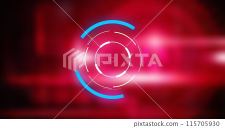 Image of scope scanning over numbers changing Image of scope scanning over numbers changing 115705930
