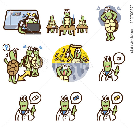 Developmental disorder ADHD illustration set 115706275