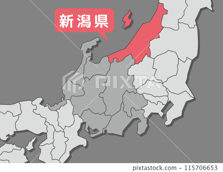 新潟縣 新潟地圖 新潟縣 新潟地圖 115706653
