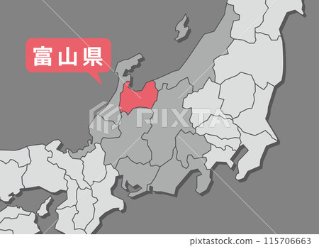 富山縣 富山地圖 富山縣 富山地圖 115706663