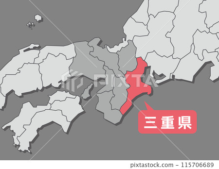 Mie Prefecture Mie Map 115706689