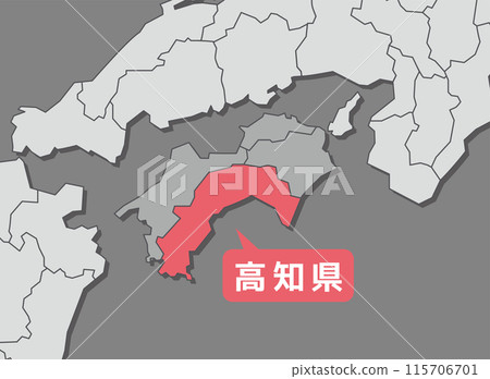 高知縣 高知縣地圖 高知縣 高知縣地圖 115706701