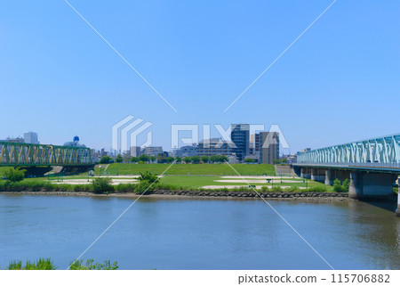 View of Edogawa Ward from Ichikawa City, Chiba Prefecture, June 2024 View of Edogawa Ward from Ichikawa City, Chiba Prefecture, June 2024 115706882