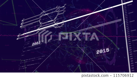 Image of data processing over shapes 115706912