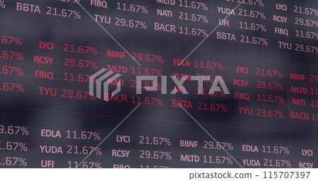 Image of financial data processing 115707397