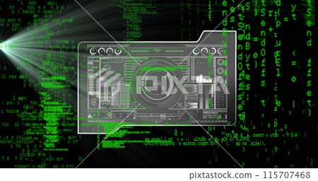 Image of scope scanning and data processing Image of scope scanning and data processing 115707468
