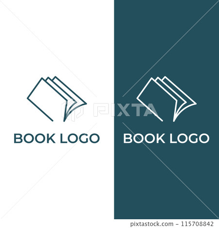 Educational digital book and online knowledge learning book logo and symbol icon vector illustration template. Educational digital book and online knowledge learning book logo and symbol icon vector illustration template. 115708842