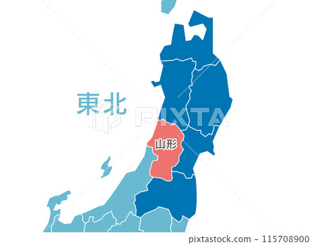 Yamagata Prefecture Yamagata Map 115708900
