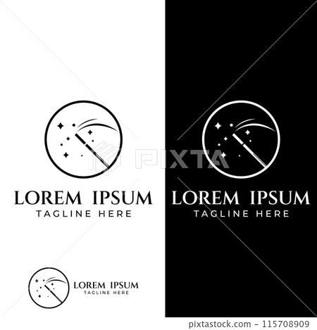 magic wand icon logo vector illustration design template magic wand icon logo vector illustration design template 115708909