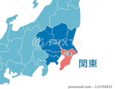 Chiba Prefecture Chiba Map 115708915