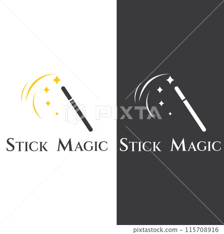 magic wand icon logo vector illustration design template 115708916
