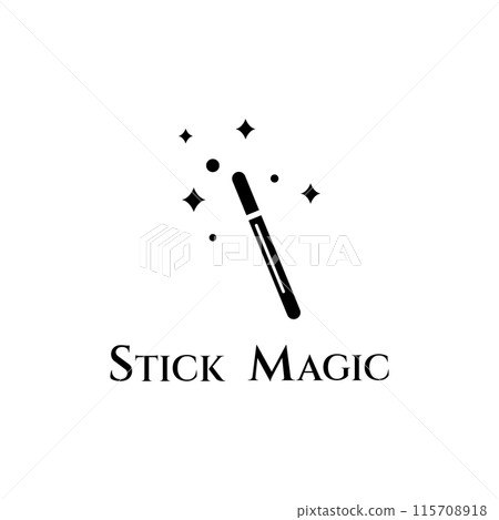 magic wand icon logo vector illustration design template 115708918