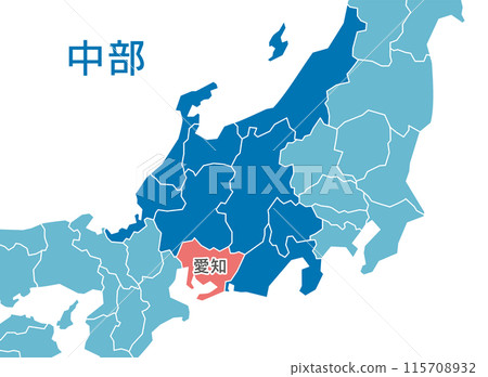 Aichi Prefecture Aichi Map Aichi Prefecture Aichi Map 115708932
