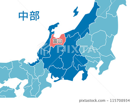 富山縣 富山地圖 富山縣 富山地圖 115708934