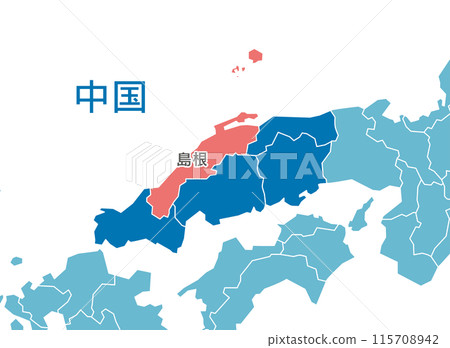 Shimane Prefecture Shimane Map 115708942