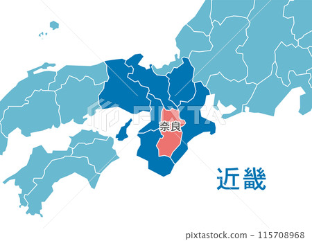 Nara Prefecture Nara Map 115708968