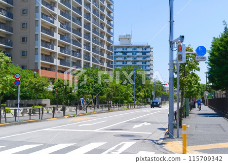 Around Kanamachi Station, Katsushika Ward, Tokyo June 2024 115709342
