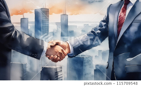 Handshake, Generative AI AI image 115709548