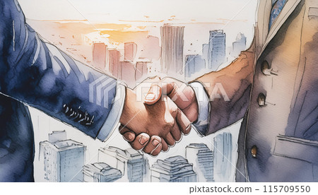 Handshake, Generative AI AI image 115709550