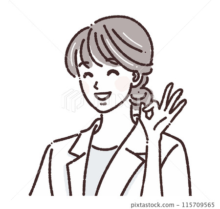 婦女和女孩插畫素材 婦女和女孩插畫素材 115709565