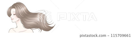 Illustration material of women and girls 115709661