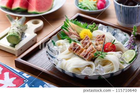 夏天的味道,充滿體力的鰻魚素麵 夏天的味道,充滿體力的鰻魚素麵 115710640